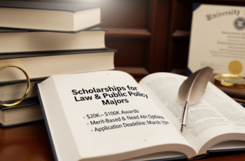 Scholarships for Law & Public Policy Majors: Your Path to $20K–$100K Awards